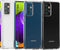 Hoesje Geschikt voor Samsung A72 Backcover Hybride Transparant Siliconen Case TPU Hoesje + 2 x Screenprotector - Luxe Telefoonhoesje Wallet Case Pasjeshouder PU Leder