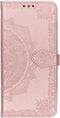 Hoesje Geschikt voor Samsung Galaxy S10 Plus Hoesje Met Pasjeshouder - Mandala Bookcase - Roze