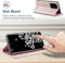 Hoesje Geschikt voor Samsung S20 Ultra met Anti Skim Bescherming - Pasjes Bookcase RFID Beschermd Cover - Roze - Luxe Telefoonhoesje Wallet Case Pasjeshouder PU Leder
