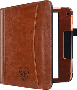 Hoesje Geschikt voor Tolino Vision 6 Sleepcover Luxe Hoes Cognac Bruin