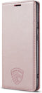Hoesje Geschikt voor Xiaomi Poco M3 met Anti Skim Bescherming - Bookcase Pasjes RFID Beschermd Cover Case Roze Goud - Luxe Telefoonhoesje Wallet Case Pasjeshouder PU Leder