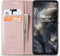 Hoesje Geschikt voor Xiaomi Poco M3 met Anti Skim Bescherming - Bookcase Pasjes RFID Beschermd Cover Case Roze Goud - Luxe Telefoonhoesje Wallet Case Pasjeshouder PU Leder