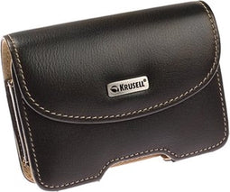 Hoesje - Krusell - Horizon Serie - Echt Leer Broekriemhoesje - Zwart - Hoesje Geschikt Voor