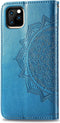 Hoesje Met Pasjeshouder Geschikt voor iPhone 11 Pro - Mandala Bookcase - Turquoise