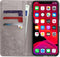 Hoesje Met Pasjeshouder Geschikt voor iPhone 11 Pro - Mandala Bookcase - Grijs