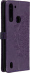 Hoesje Met Pasjeshouder Geschikt voor Motorola Moto G8 Power Lite - Mandala Bookcase - Paars