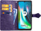Hoesje Met Pasjeshouder Geschikt voor Motorola Moto G9 Play / Moto E7 Plus - Mandala Bookcase - Paars