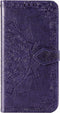 Hoesje Met Pasjeshouder Geschikt voor Motorola Moto G9 Plus - Mandala Bookcase - Paars