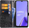 Hoesje Met Pasjeshouder Geschikt voor Oppo A9 (2020) / A5 (2020) - Mandala Bookcase - Zwart