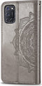 Hoesje Met Pasjeshouder Geschikt voor Oppo A92 / A72 / A52 - Mandala Bookcase - Grijs