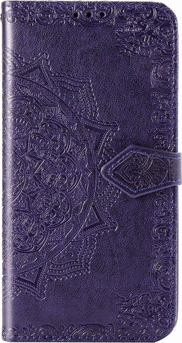 Hoesje Met Pasjeshouder Geschikt voor Samsung Galaxy S20 Ultra - Mandala Bookcase - Paars