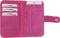 Hoesje - Senza - Slide Serie - Echt Leer Bookcase - Hot Pink - Hoesje Geschikt Voor