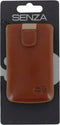Hoesje - Senza - Slide Serie - Echt Leer Insteekhoes - Cognac - Hoesje Geschikt Voor