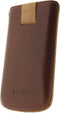 Hoesje - Senza - Slide Serie - Echt Leer Insteekhoes - Cognac - Hoesje Geschikt Voor