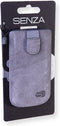 Hoesje - Senza - Slide Serie - Echt Leer Insteekhoes - Grijs - Hoesje Geschikt Voor