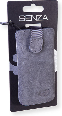 Hoesje - Senza - Slide Serie - Echt Leer Insteekhoes - Hot Pink - Hoesje Geschikt Voor