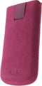 Hoesje - Senza - Slide Serie - Echt Leer Insteekhoes - Hot Pink - Hoesje Geschikt Voor