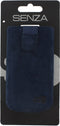 Hoesje - Senza - Slide Serie - Echt Leer Insteekhoes - Intense Blue - Hoesje Geschikt Voor