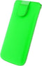 Hoesje - Senza - Slide Serie - Echt Leer Insteekhoes - Neon Green - Hoesje Geschikt Voor