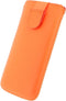 Hoesje - Senza - Slide Serie - Echt Leer Insteekhoes - Neon Orange - Hoesje Geschikt Voor