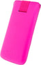 Hoesje - Senza - Slide Serie - Echt Leer Insteekhoes - Neon Pink - Hoesje Geschikt Voor
