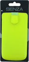 Hoesje - Senza - Slide Serie - Echt Leer Insteekhoes - Neon Yellow - Hoesje Geschikt Voor