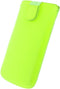 Hoesje - Senza - Slide Serie - Echt Leer Insteekhoes - Neon Yellow - Hoesje Geschikt Voor