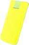 Hoesje - Senza - Slide Serie - Echt Leer Insteekhoes - Neon Yellow - Hoesje Geschikt Voor