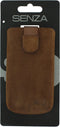 Hoesje - Senza - Slide Serie - Echt Leer Insteekhoes - Oak Brown - Hoesje Geschikt Voor