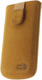 Hoesje - Senza - Slide Serie - Echt Leer Insteekhoes - Sunny Camel - Hoesje Geschikt Voor
