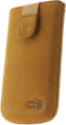Hoesje - Senza - Slide Serie - Echt Leer Insteekhoes - Sunny Camel - Hoesje Geschikt Voor