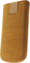 Hoesje - Senza - Slide Serie - Echt Leer Insteekhoes - Sunny Camel - Hoesje Geschikt Voor