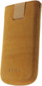 Hoesje - Senza - Slide Serie - Echt Leer Insteekhoes - Sunny Camel - Hoesje Geschikt Voor