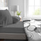 Hoeslaken - HOME LINGE PASSION - HP71770 - 160 x 200 cm + Muts 30 cm - Microvezel - 82 g - Antracietgrijs
