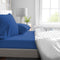 Hoeslaken - HOME LINGE PASSION - HP71775 - 180 x 200 cm + Muts 30 cm - Microvezel - 82 g - Blauw