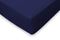 Hoeslaken Jersey Katoen Stretch 35cm Hoge Hoek - donker blauw 180x210/220cm - Lits Jumeaux