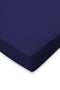 Hoeslaken Jersey Katoen Stretch 35cm Hoge Hoek - donker blauw 140x210/220cm - 2 Persoons