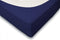 Hoeslaken Jersey Katoen Stretch 35cm Hoge Hoek - donker blauw 180x200cm - Lits Jumeaux