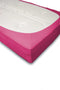 Hoeslaken Jersey Katoen Stretch 35cm Hoge Hoek - fuchsia 180x210/220cm - Lits Jumeaux