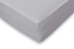 Hoeslaken Jersey Katoen Stretch 35cm Hoge Hoek - licht grijs 120/130/140x200cm - Twijfelaar - 2 Persoons