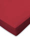 Hoeslaken Jersey Katoen Stretch 35cm Hoge Hoek - rood 160x210/220cm - Lits Jumeaux