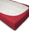 Hoeslaken Jersey Katoen Stretch 35cm Hoge Hoek - rood 120/130/140x200cm - Twijfelaar - 2 Persoons