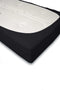 Hoeslaken Jersey Katoen Stretch 35cm Hoge Hoek - zwart 180x200cm - Lits Jumeaux