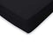 Hoeslaken Jersey Katoen Stretch 35cm Hoge Hoek - zwart 180x210/220cm - Lits Jumeaux