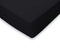Hoeslaken Jersey Katoen Stretch 35cm Hoge Hoek - zwart 200x200cm - Lits Jumeaux