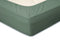 Hoeslaken Katoen Perkal 35cm Hoekhoogte - Grenat Green 90x200cm