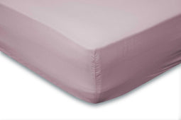 Hoeslaken Katoen Perkal 35cm Hoekhoogte - roze 90x200cm