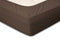 Hoeslaken Katoen Perkal 35cm Hoekhoogte - taupe 90x200cm