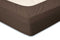 Hoeslaken Katoen Perkal 35cm Hoekhoogte - taupe 90x210/220cm