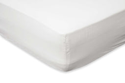 Hoeslaken Katoen Perkal 35cm Hoekhoogte - wit 90x210/220cm